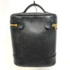[PRE-ORDER] Authentic Vintage CHANEL Black Caviar Vertical Vanity Case (Gold Hardware)