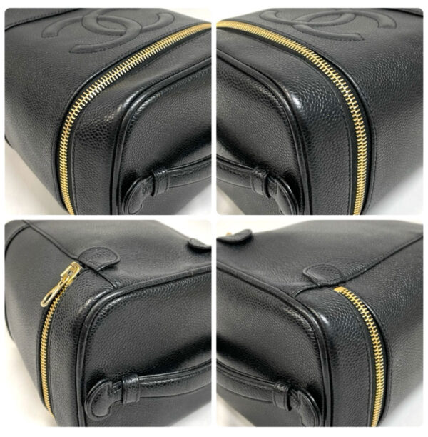 [PRE-ORDER] Authentic Vintage CHANEL Black Caviar Vertical Vanity Case (Gold Hardware)