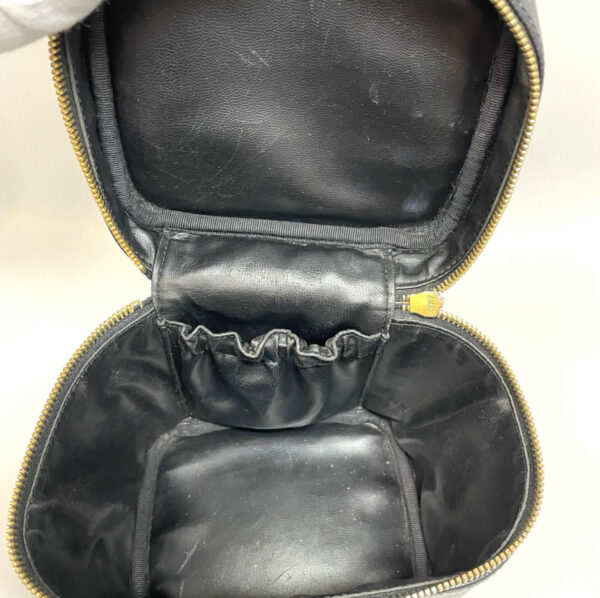 [PRE-ORDER] Authentic Vintage CHANEL Black Caviar Vertical Vanity Case (Gold Hardware)
