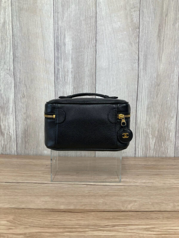 [PRE-ORDER] CHANEL Vintage Caviar Leather Vanity Pouch Bag