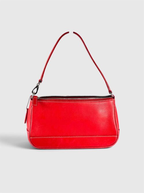 Coach Red Leather Shoulder Bag Pochette