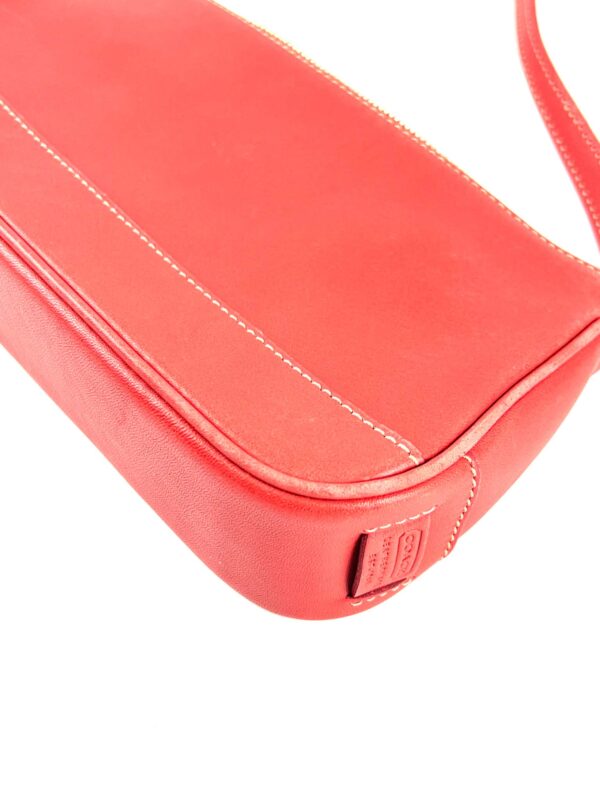 Coach Red Leather Shoulder Bag Pochette