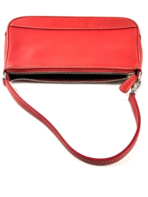 Coach Red Leather Shoulder Bag Pochette