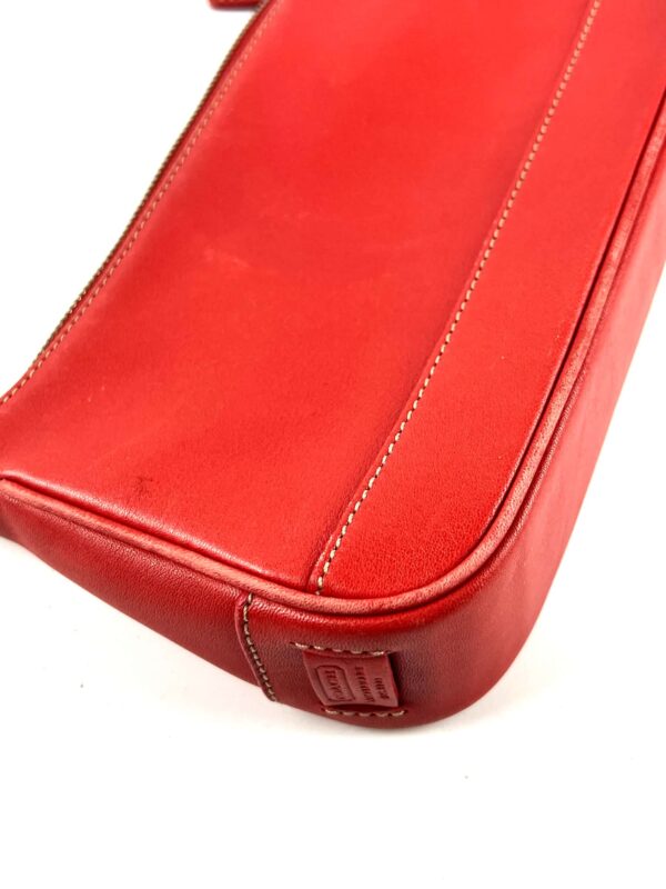 Coach Red Leather Shoulder Bag Pochette