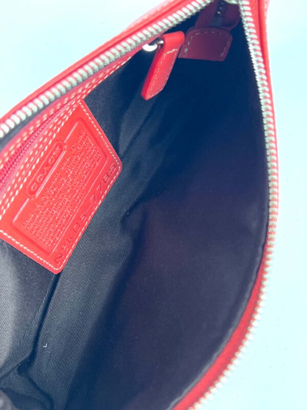 Coach Red Leather Shoulder Bag Pochette