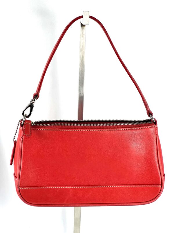 Coach Red Leather Shoulder Bag Pochette