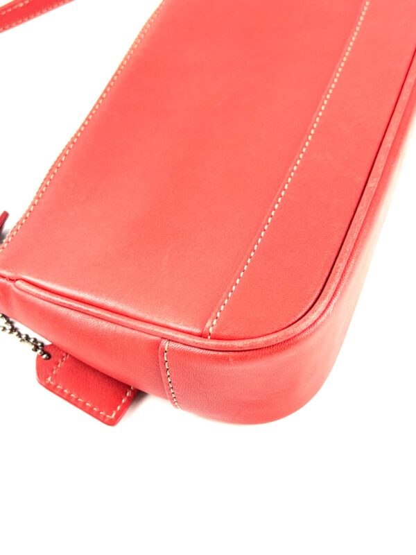 Coach Red Leather Shoulder Bag Pochette