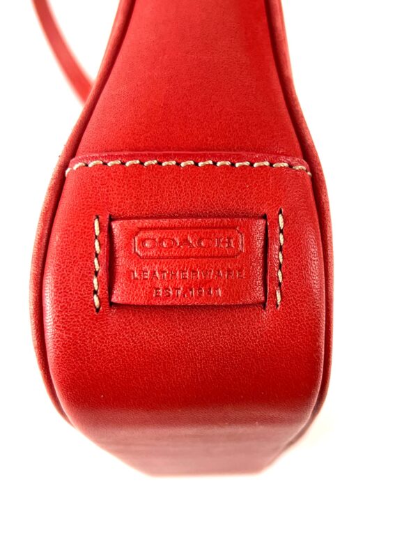 Coach Red Leather Shoulder Bag Pochette