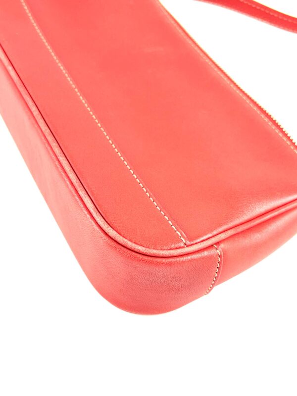 Coach Red Leather Shoulder Bag Pochette