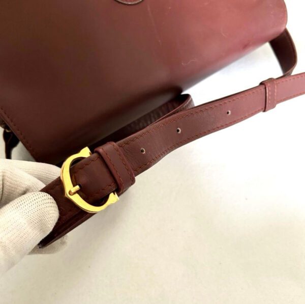 [PRE-ORDER] Cartier Vintage Burgundy Leather Bag | Authentic Pre-Owned