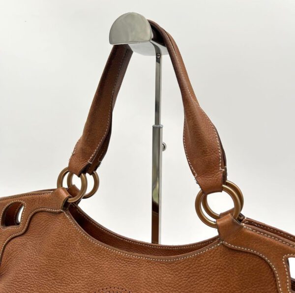 [PRE-ORDER] Vintage Cartier Marcello Tote Bag Brown Grained Leather | Authentic Pre-Owned