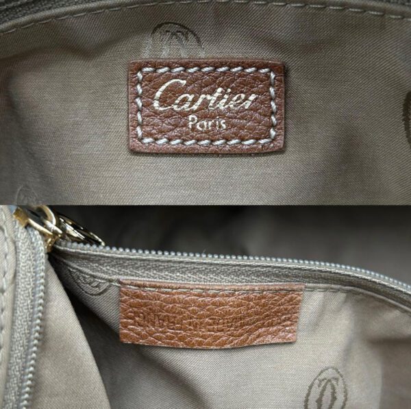 [PRE-ORDER] Vintage Cartier Marcello Tote Bag Brown Grained Leather | Authentic Pre-Owned