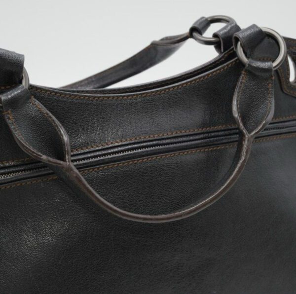[PRE-ORDER] Cartier Marcello de Cartier Black Leather Tote Bag Authentic Pre-Owned