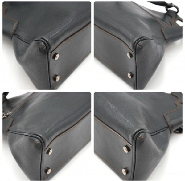 [PRE-ORDER] Cartier Marcello de Cartier Black Leather Tote Bag Authentic Pre-Owned