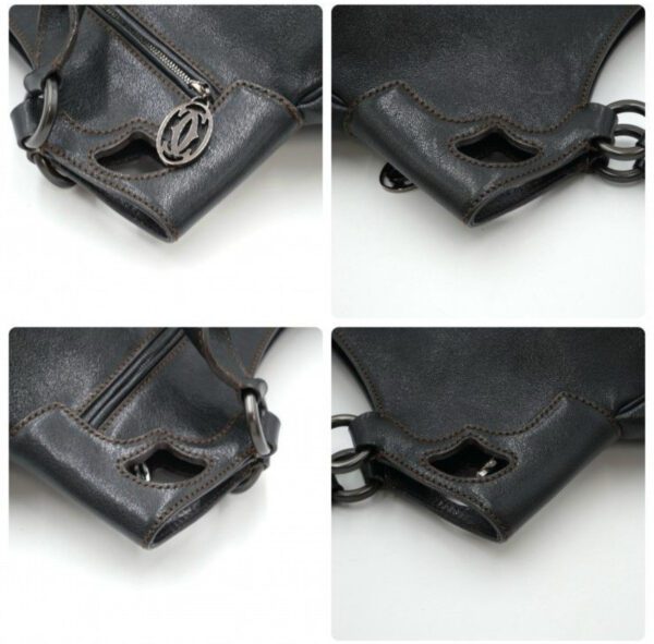 [PRE-ORDER] Cartier Marcello de Cartier Black Leather Tote Bag Authentic Pre-Owned