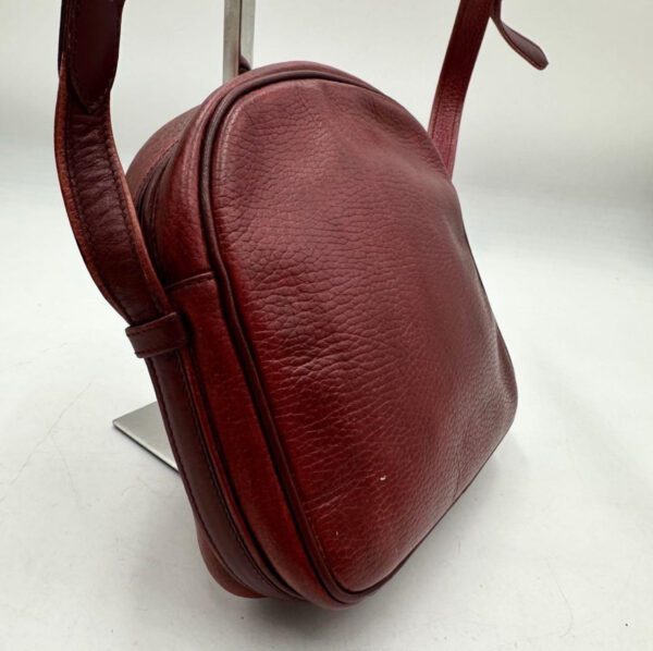 [PRE-ORDER] Cartier Vintage Mini Shoulder Bag Bordeaux Leather Crossbody with Tassel Authentic Pre-Owned