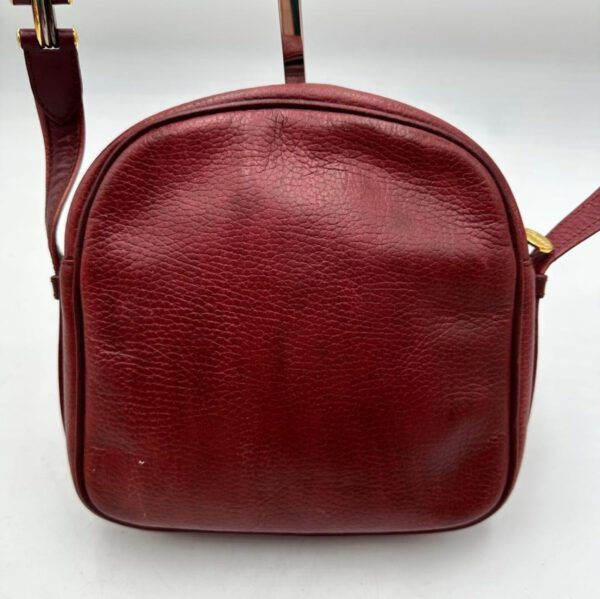 [PRE-ORDER] Cartier Vintage Mini Shoulder Bag Bordeaux Leather Crossbody with Tassel Authentic Pre-Owned