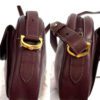 [PRE-ORDER] Cartier Must Line Burgundy Leather Crossbody Shoulder Bag Gold Hardware Authentic Pre-Owned