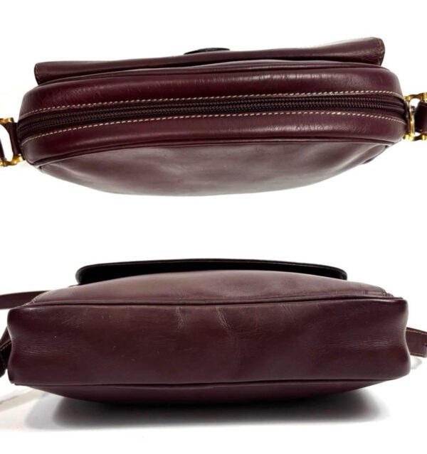 [PRE-ORDER] Cartier Must Line Burgundy Leather Crossbody Shoulder Bag Gold Hardware Authentic Pre-Owned