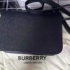[PRE-ORDER] Burberry TB Logo Small Calf Leather Shoulder Bag Black Authentic Pre-Owned