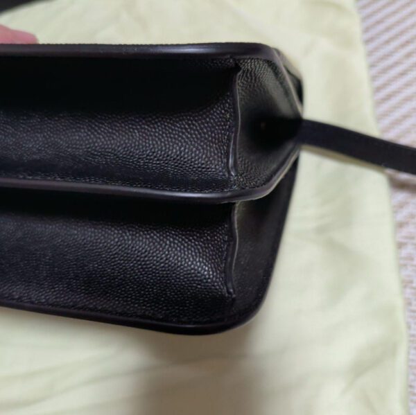[PRE-ORDER] Burberry TB Logo Small Calf Leather Shoulder Bag Black Authentic Pre-Owned