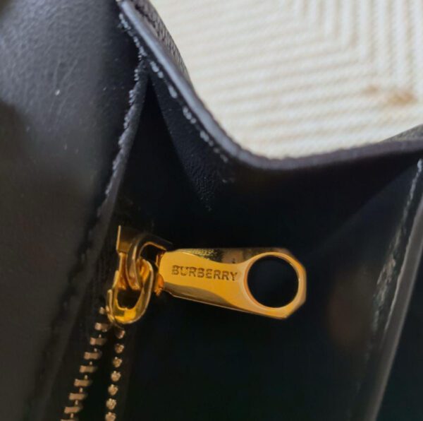 [PRE-ORDER] Burberry TB Logo Small Calf Leather Shoulder Bag Black Authentic Pre-Owned