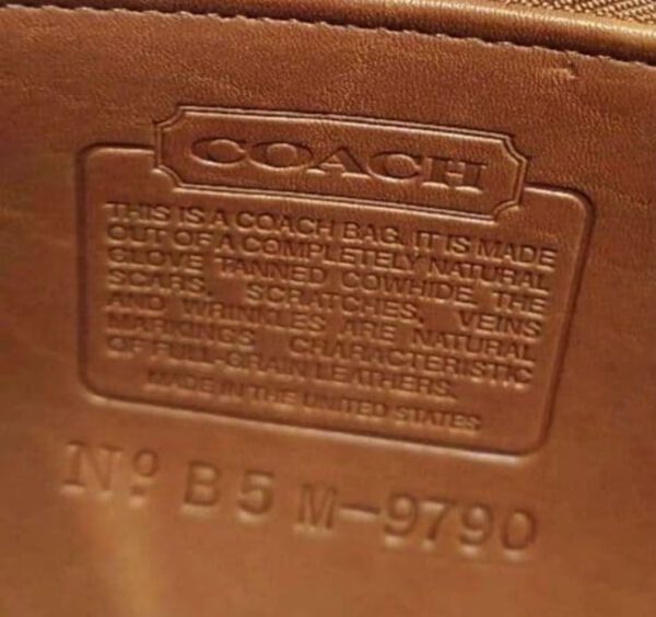 [PRE-ORDER] Authentic Vintage COACH 9790 TAN Old Coach Leather Shoulder Bag – Made in USA