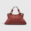 [PRE-ORDER] Cartier Marcello Handbag Brown Leather Vintage Top Handle Bag Authentic Pre-Owned
