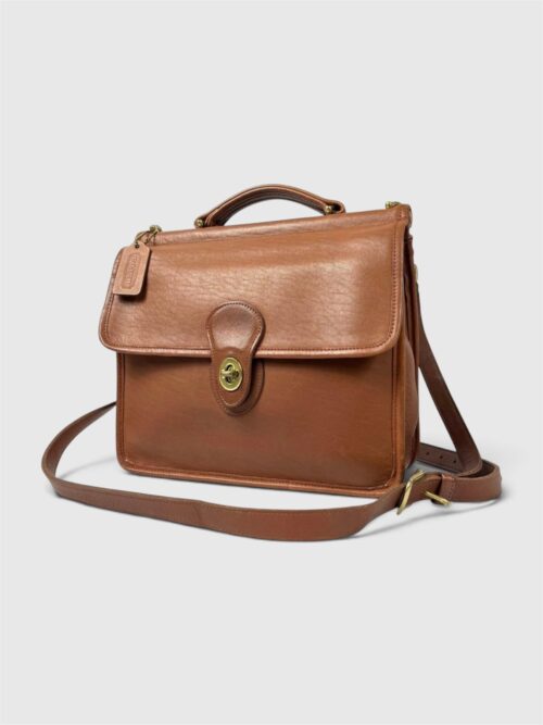 [PRE-ORDER] Vintage COACH Willis 2-Way Shoulder Bag – Brown | Authentic Pre-Owned