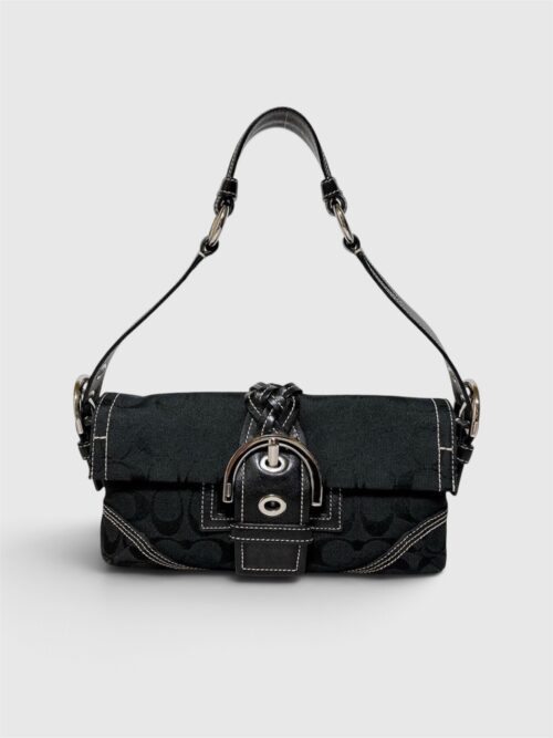 [PRE-ORDER] Coach Soho Signature Mini One-Shoulder Bag 6280 Black | Authentic Pre-Owned